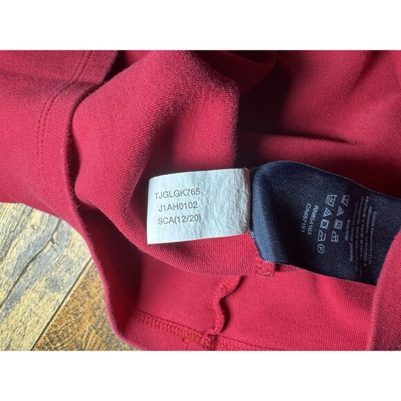 Tommy Hilfiger Red Women’s M Short Sleeve Polo, Navy & White‎ Trim, Gold Buttons - Picture 5 of 5